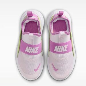 NEW Nike Kids' Pink and Green Slip-On Sneakers